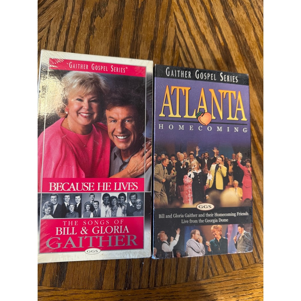 Gaither Gospel Series VHS Lot Atlanta Homecoming Because He Lives New Sealed